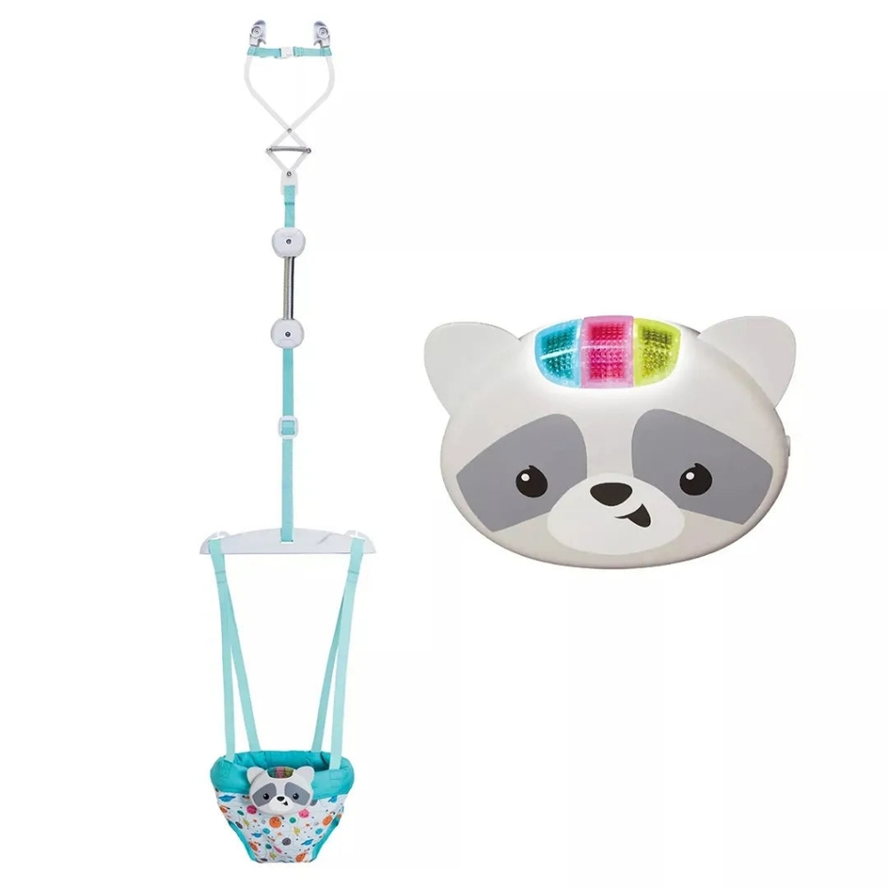 New In Box Infantino Raccoon Light-Up Baby Jumper